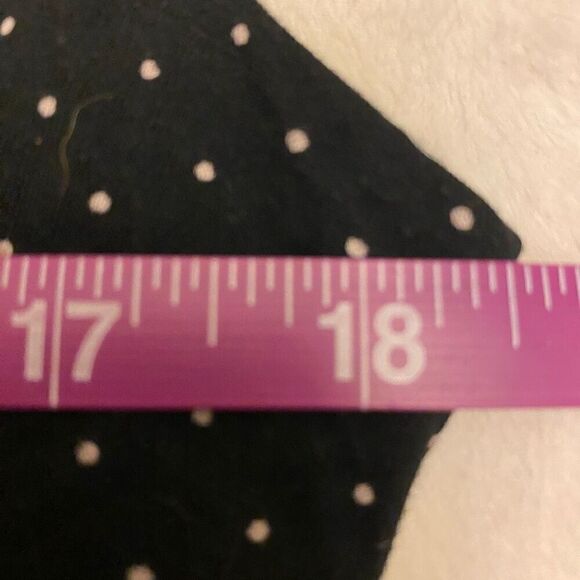 LOFT Black Polka Dot Sleeveless Wrap Dress Size L - Picture 10 of 11